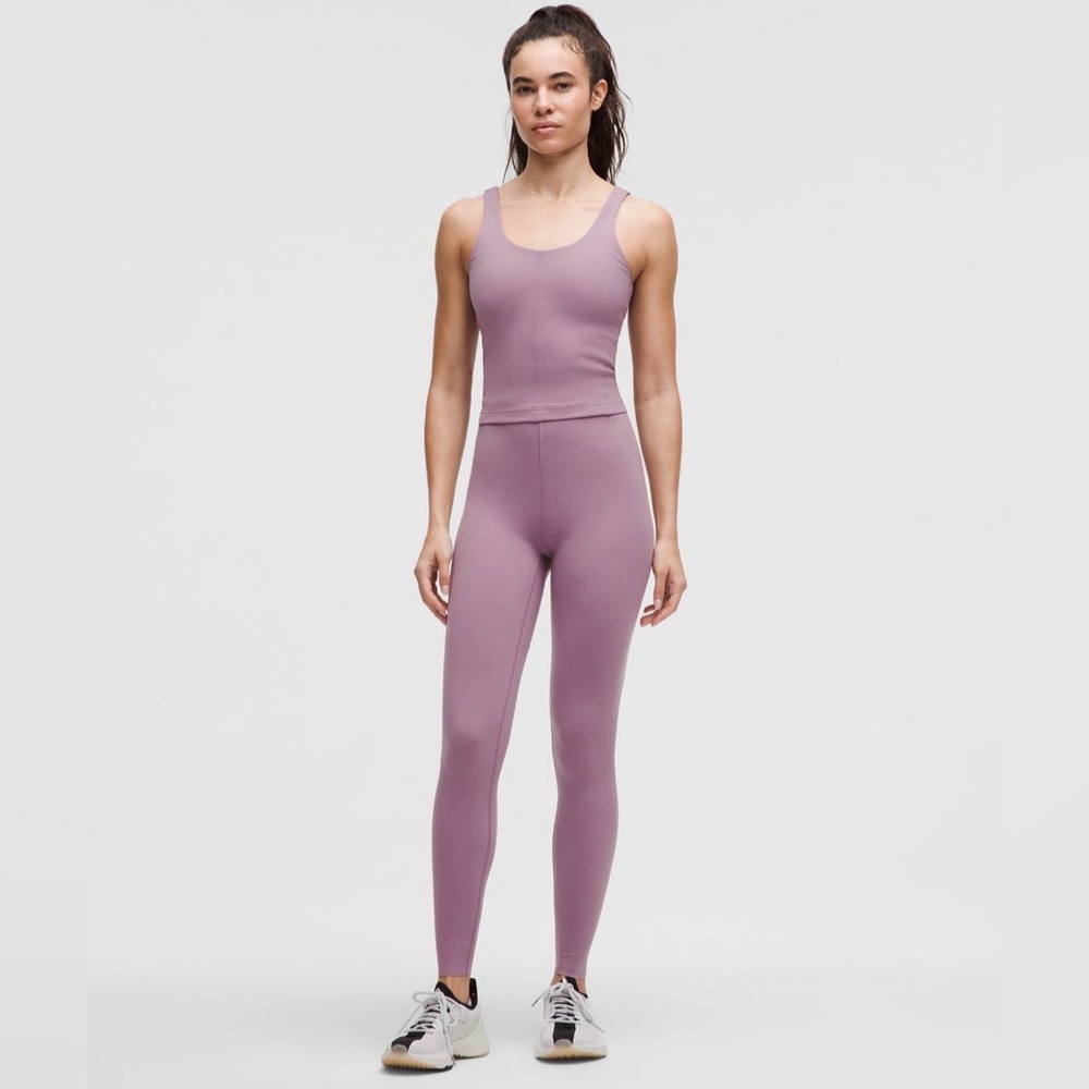 NWT Lululemon Athletica Glow Up Lavender Lux High-Waisted Leggings 28" - Picture 3 of 6